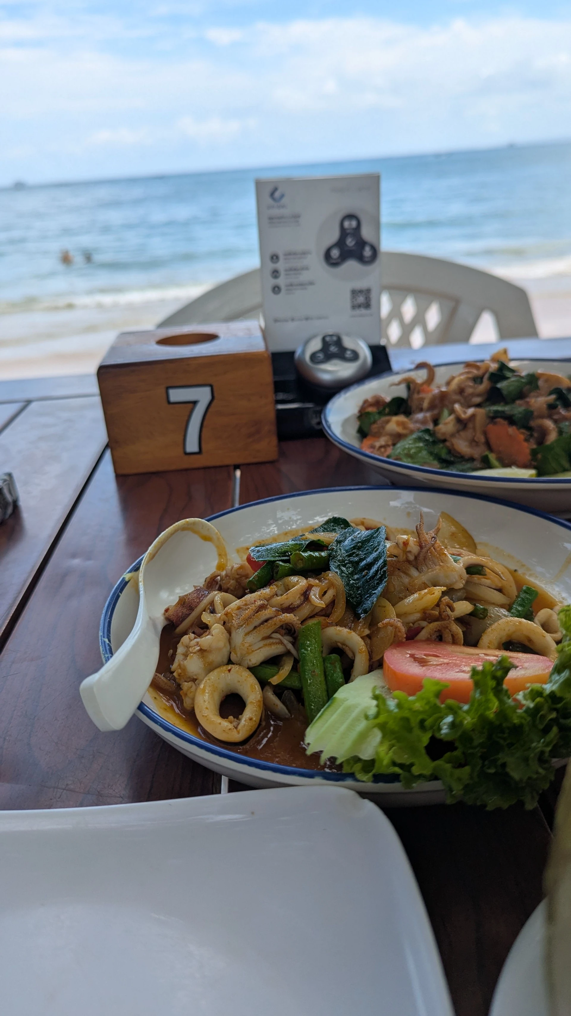Meal on a Thailand island trip