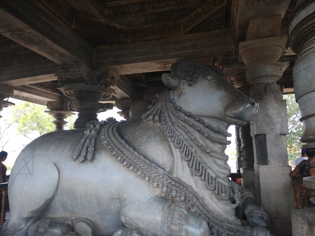 Hoysaleswara Temple: Interior Mandapa and Lathe-Turned Pillars