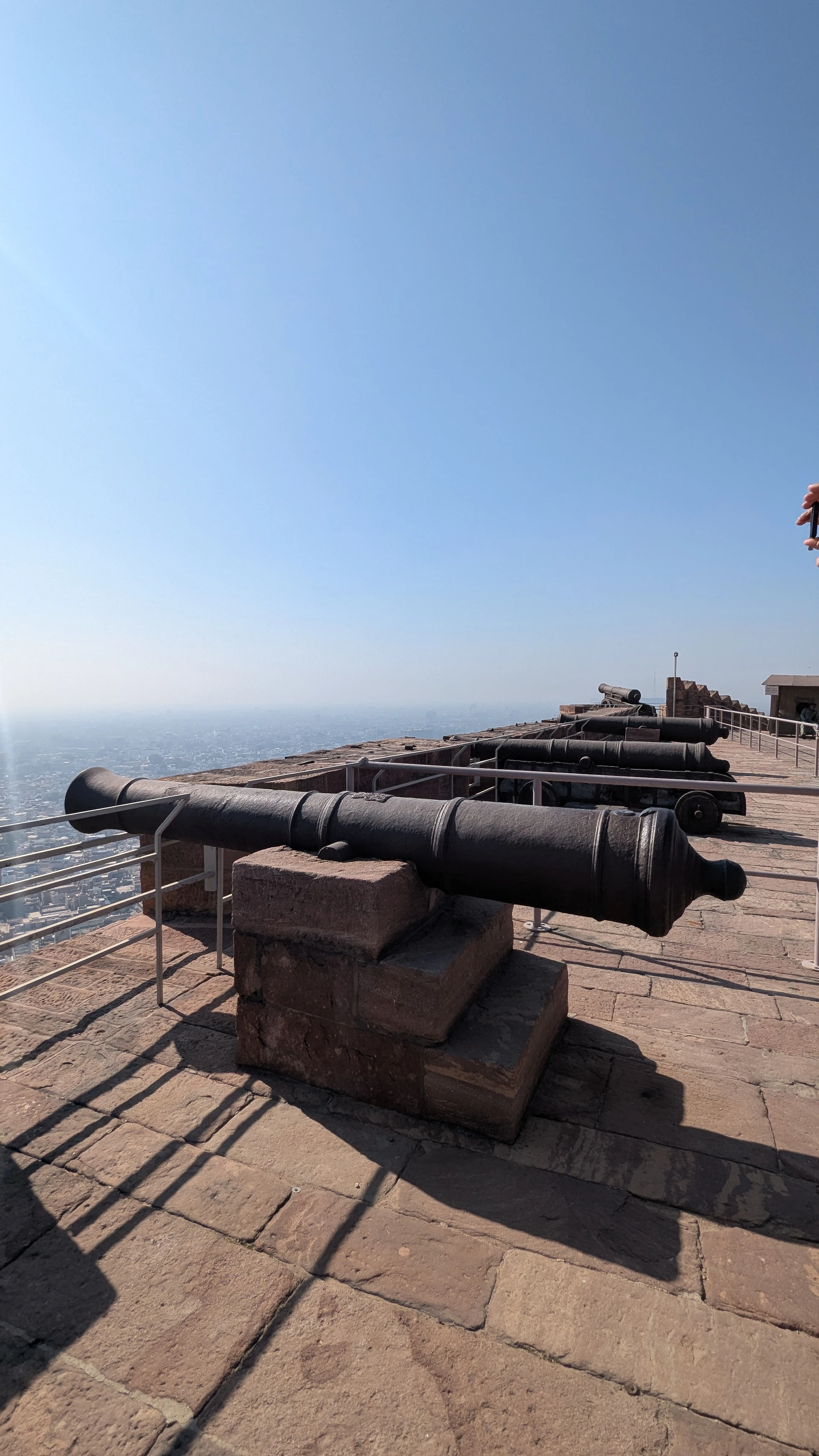 The Kilkila cannon on the ramparts of Mehrangarh Fort overlooking Jodhpur